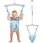 RIIFRILY Marrone doorway jumper front view showing light blue floral print seat