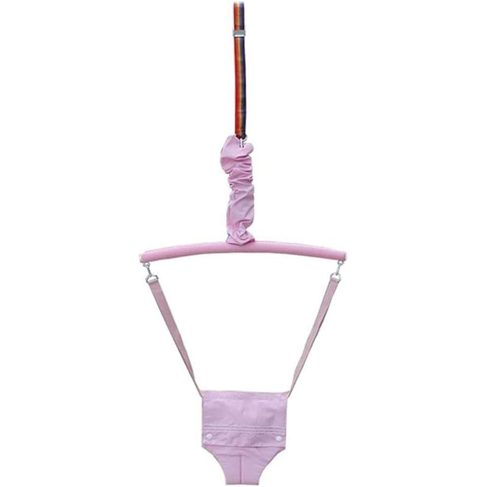 Shiker baby door jumper pink front view for infants