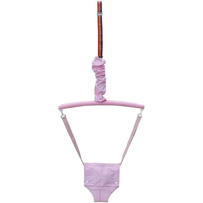 Shiker baby door jumper pink front view for infants