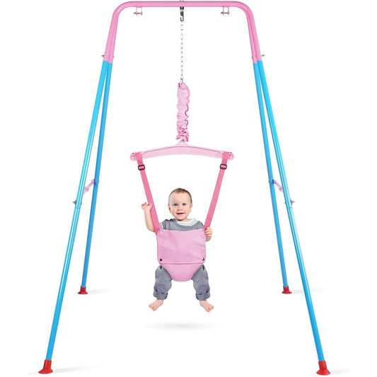 Kiriner baby jumper with foldable stand front view