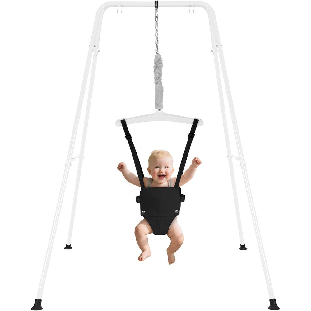 G Taleco Gear baby jumper with stand front view portable bouncer