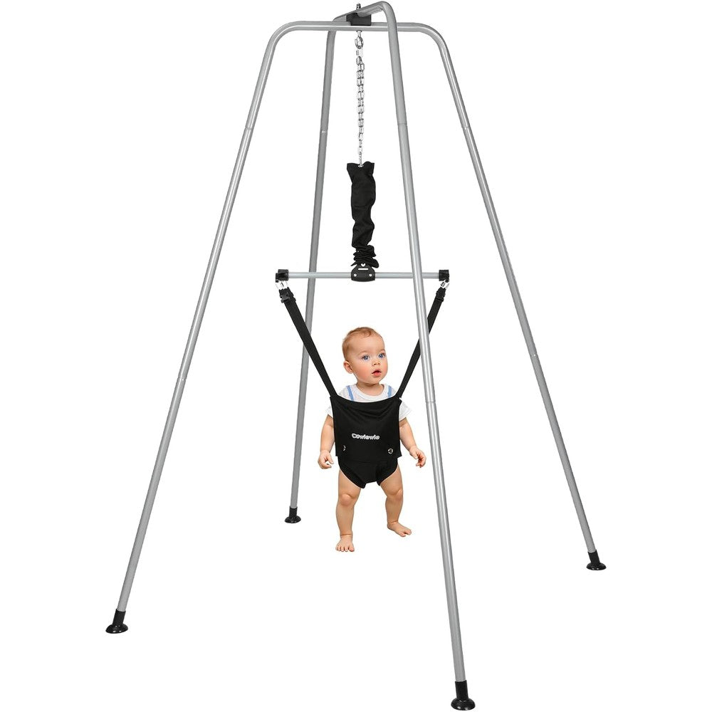 Cowiewie 2 in 1 baby jumper with stand front view activity center