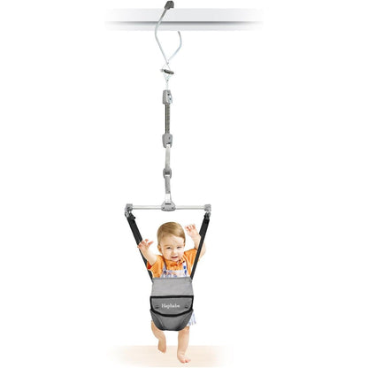 Hapbabe baby door jumper front view with adjustable strap