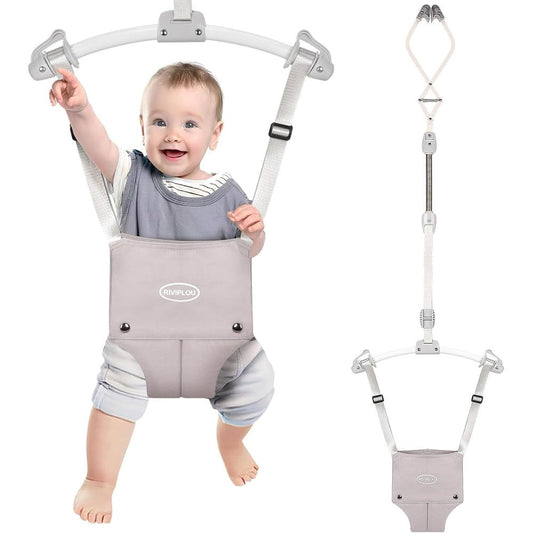 Riviplou Sturdy Johnny Jumper front view in grey