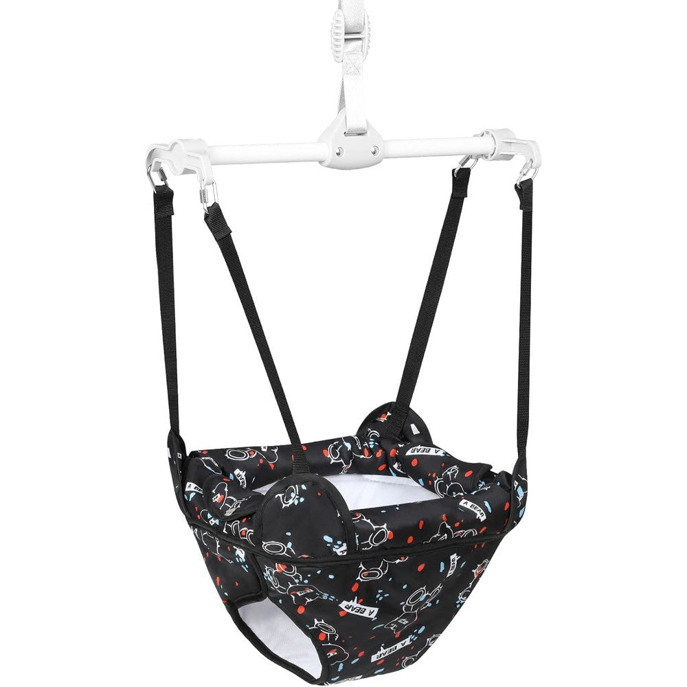 Cowiewie door jumper front view active infant bouncer
