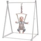 Funlio Montessori wooden baby jumper front view