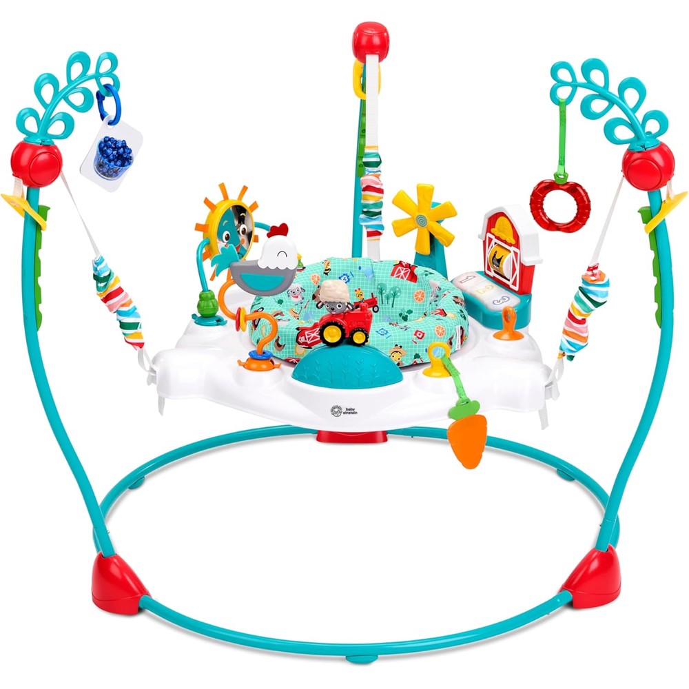 Baby Einstein Farm Explorers Jump And Learn Barnyard 2-In-1 Baby Jumper Activity Center With Interactive Toys Lights And Sounds For Ages 6-12 Months - Image 1