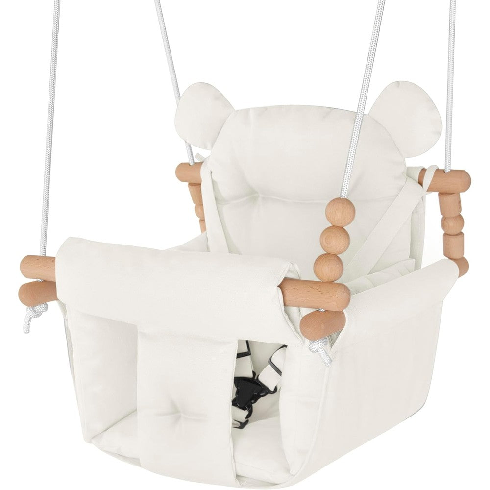 Happy Pie Play And Adventure canvas baby swing front view