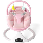 Harppa electric baby swing front view in pink