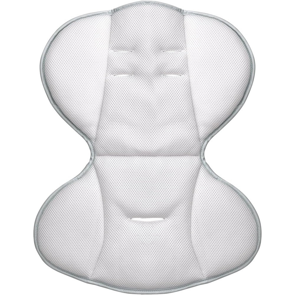 Momcozy CocoSway baby swing infant insert front view in white