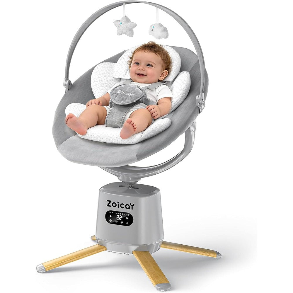 Zoicay electric 3D-motion baby swing front view