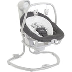 Joie Miso 2-In-1 Baby Swing And Rocker in Logan front view showing the frame and seat