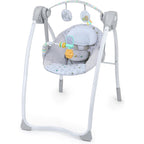 Bright Starts Disney Winnie the Pooh milestone swing front view with toys
