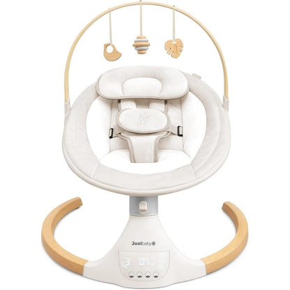 Jool Baby Nova Nature baby swing in oatmeal front view