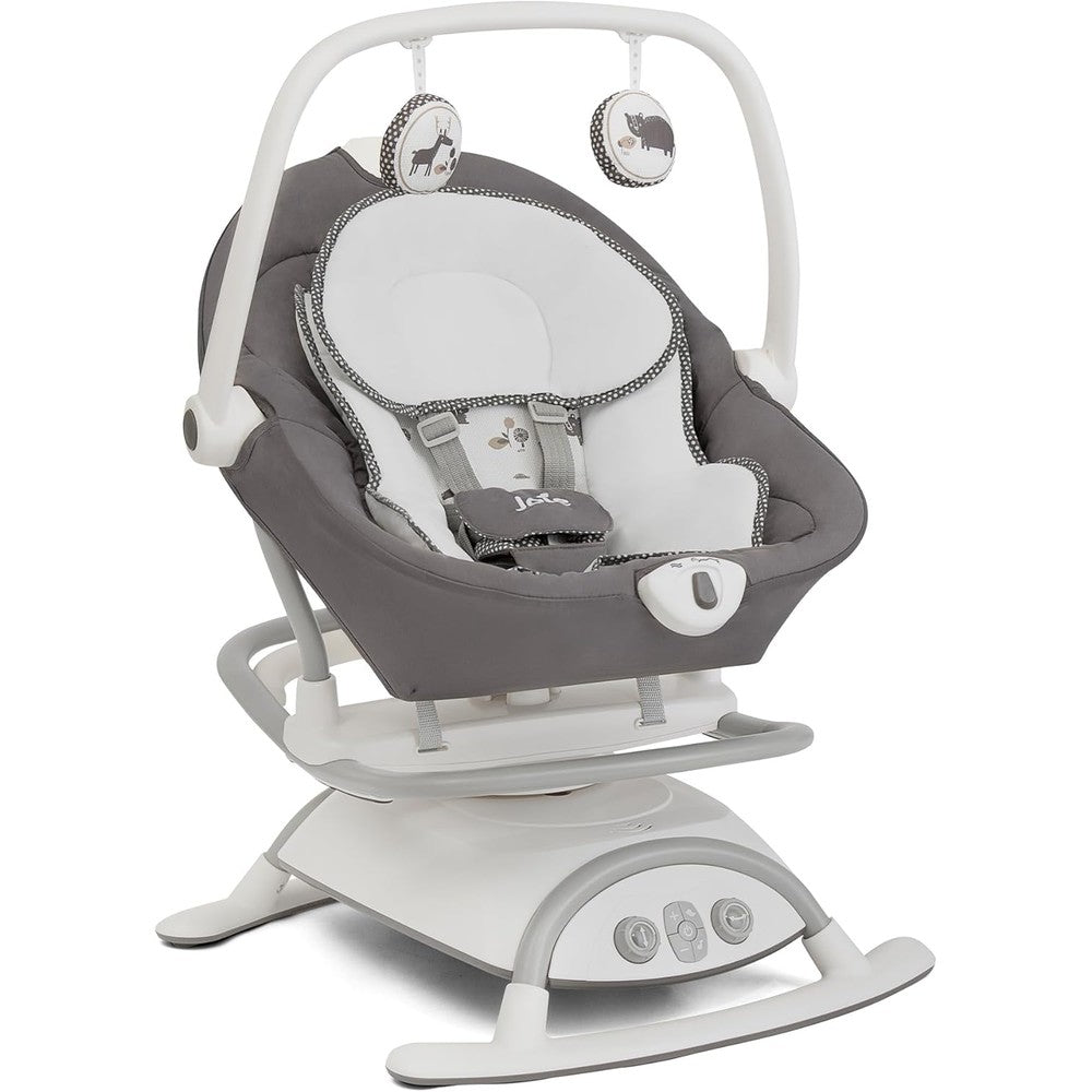 Joie Cinnamon 2-In-1 Glider And Rocker Frankie front view baby swing