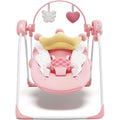 Monniebaby portable infant swing front view in pink