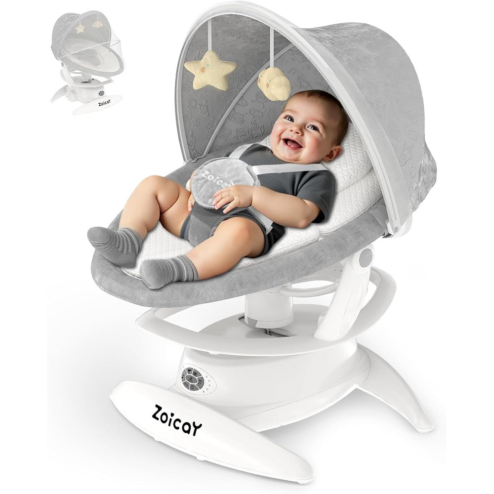 Zoicay 3-in-1 baby swing front view electric rocker