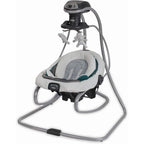 Graco DuetSoothe Swing And Rocker front view in Sapphire color variant