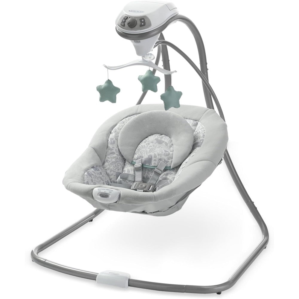 Graco Simple Sway Baby Swing Ivy front view