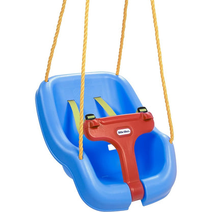 Little Tikes Snug N Secure Blue Swing front view for babies