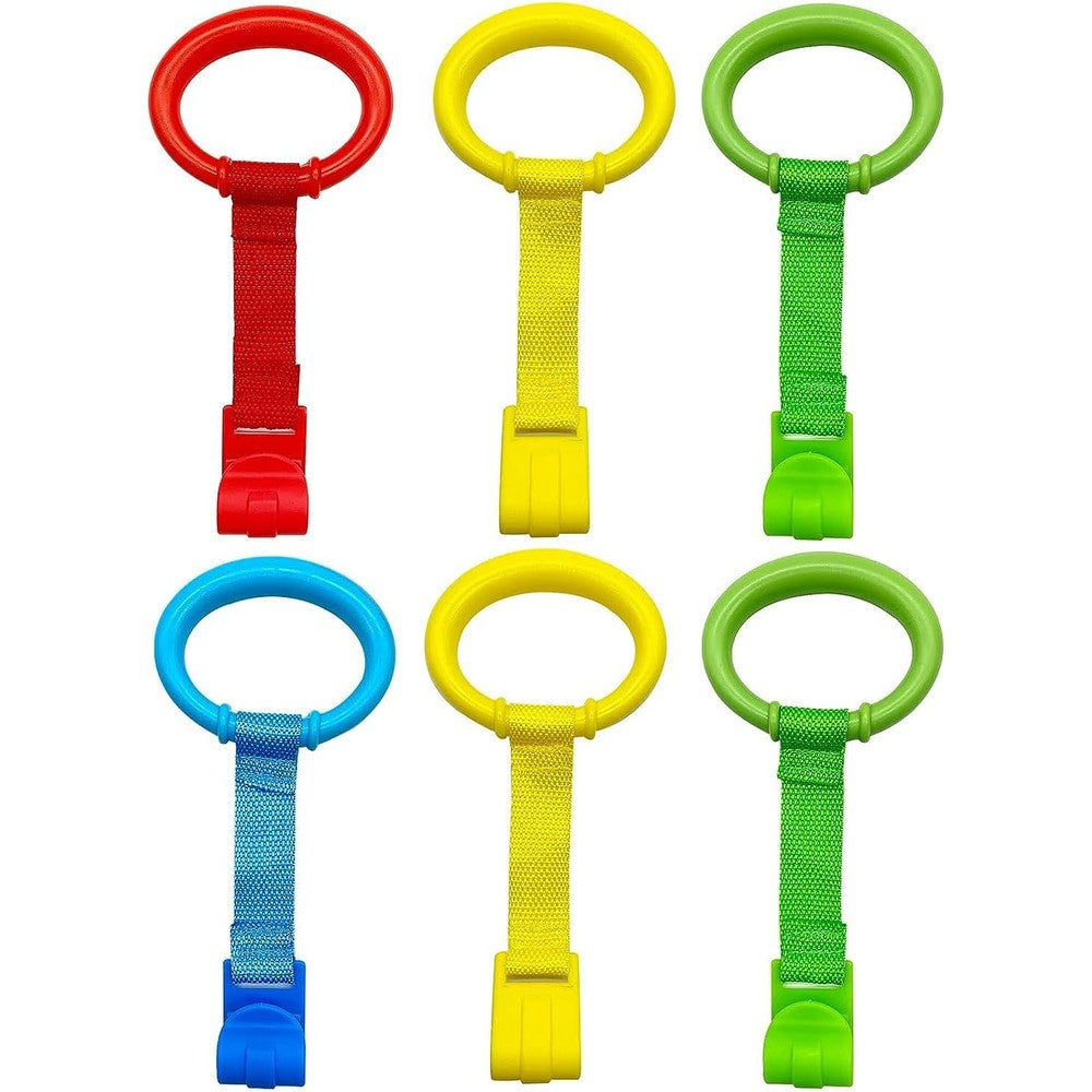 Zhongyifan 6PCS baby playpen pull up rings set front view