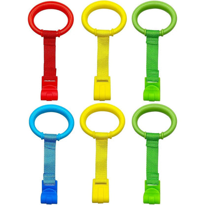 Zhongyifan 6PCS baby playpen pull up rings set front view