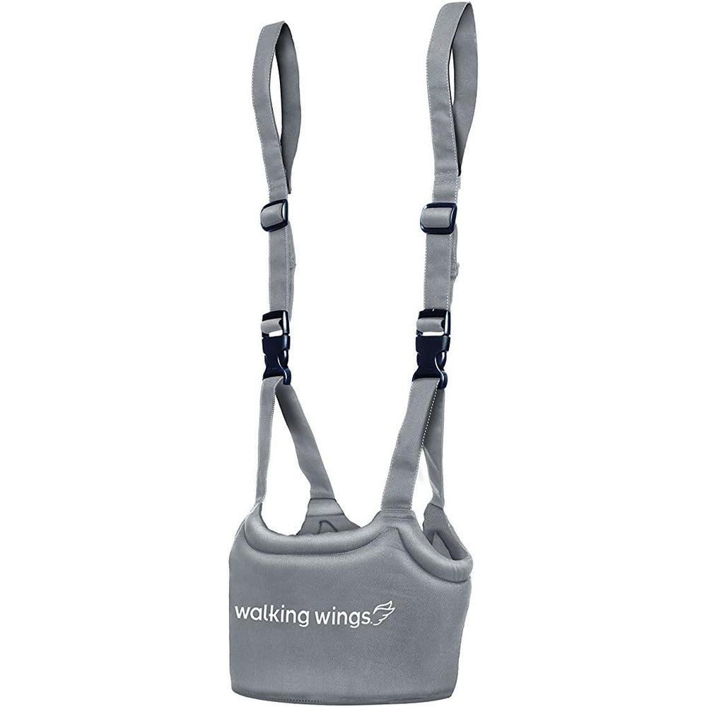 UpSpring Baby Walking Wings Learning to Walk Assistant gray front view