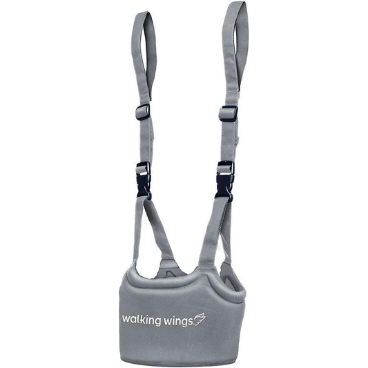 UpSpring Baby Walking Wings Learning to Walk Assistant gray front view