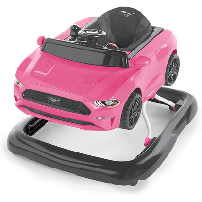 Bright Starts Ford Mustang 4-in-1 Pink Baby Activity Walker front view