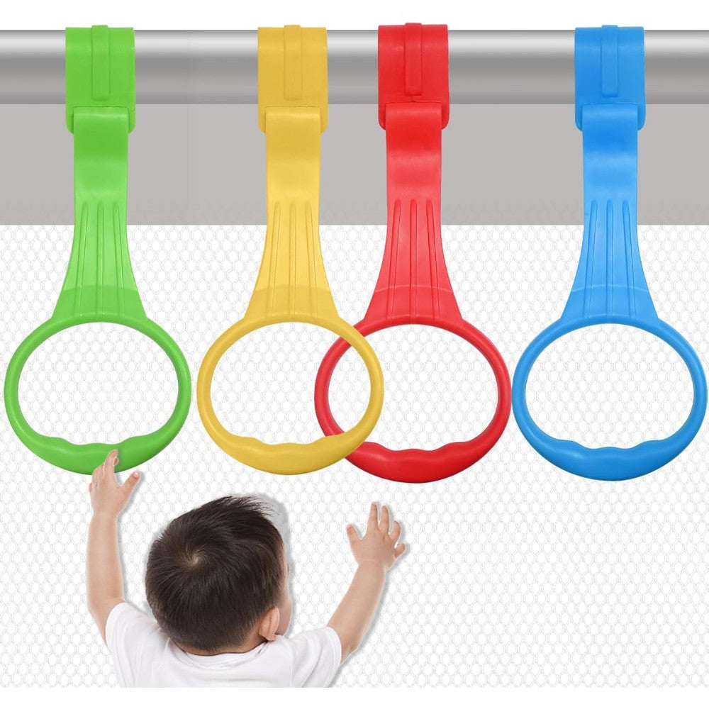 Generic 4-pack baby pull up rings for crib standing practice