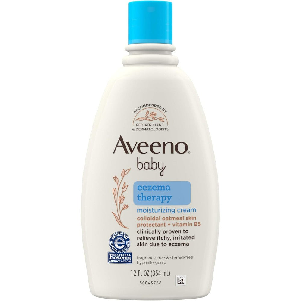 Aveeno Baby Eczema Therapy Moisturizing Cream 12 fl oz for dry itchy baby skin