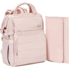 Belalife baby diaper backpack bag front view in pink