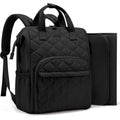 Lovevook small diaper bag backpack front view black color