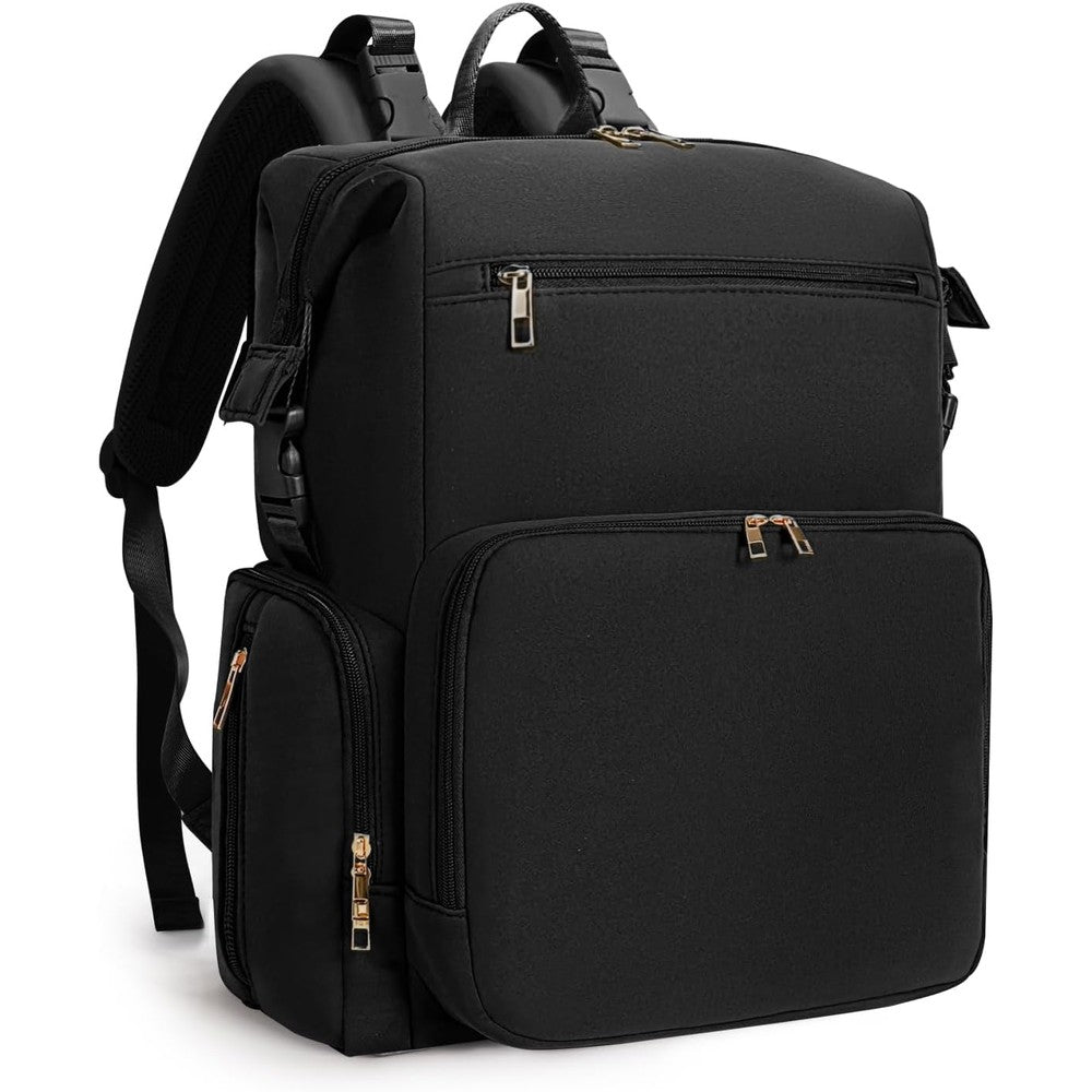 CEI-CEI Neoprene Diaper Bag Backpack front view in black