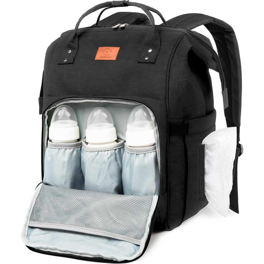 KeaBabies Original Baby Diaper Bag Backpack front view travel backpack