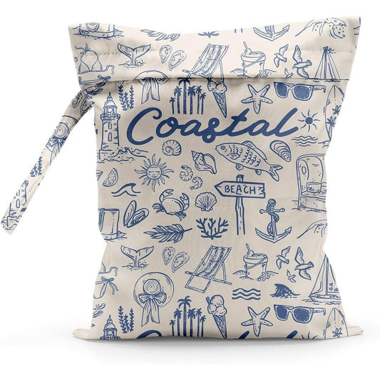 Sldpngo waterproof cloth diaper wet dry bag front view