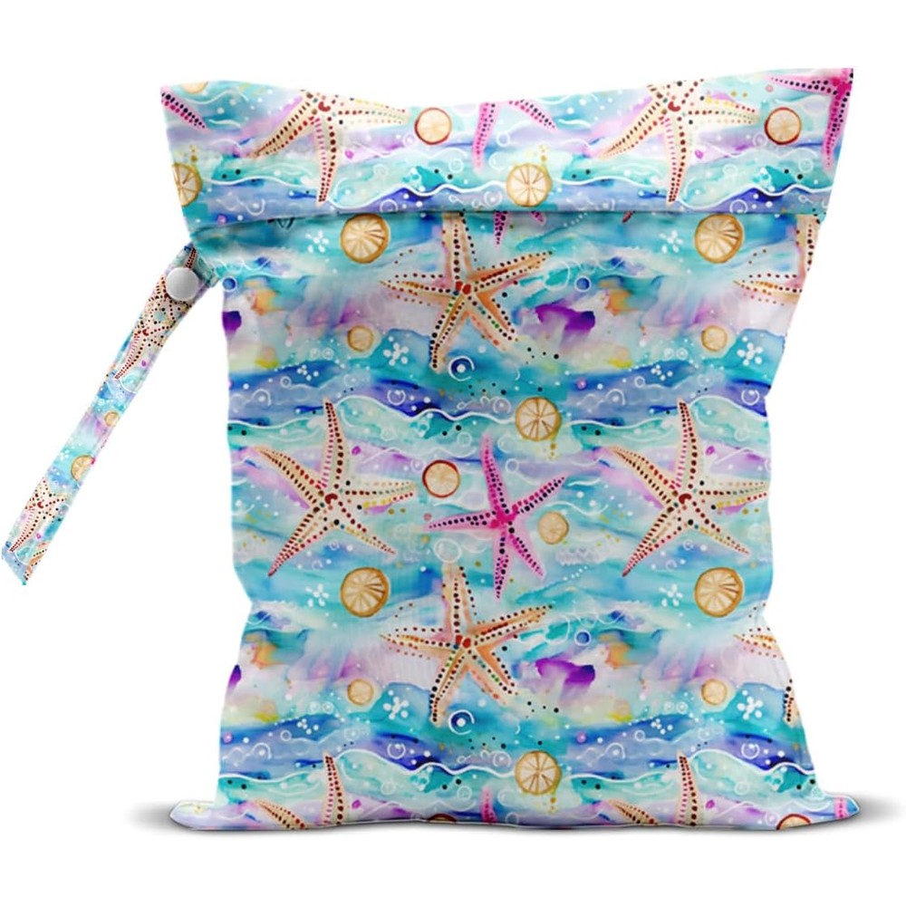 Zcyxuuw waterproof wet dry bag with starfish pattern front view