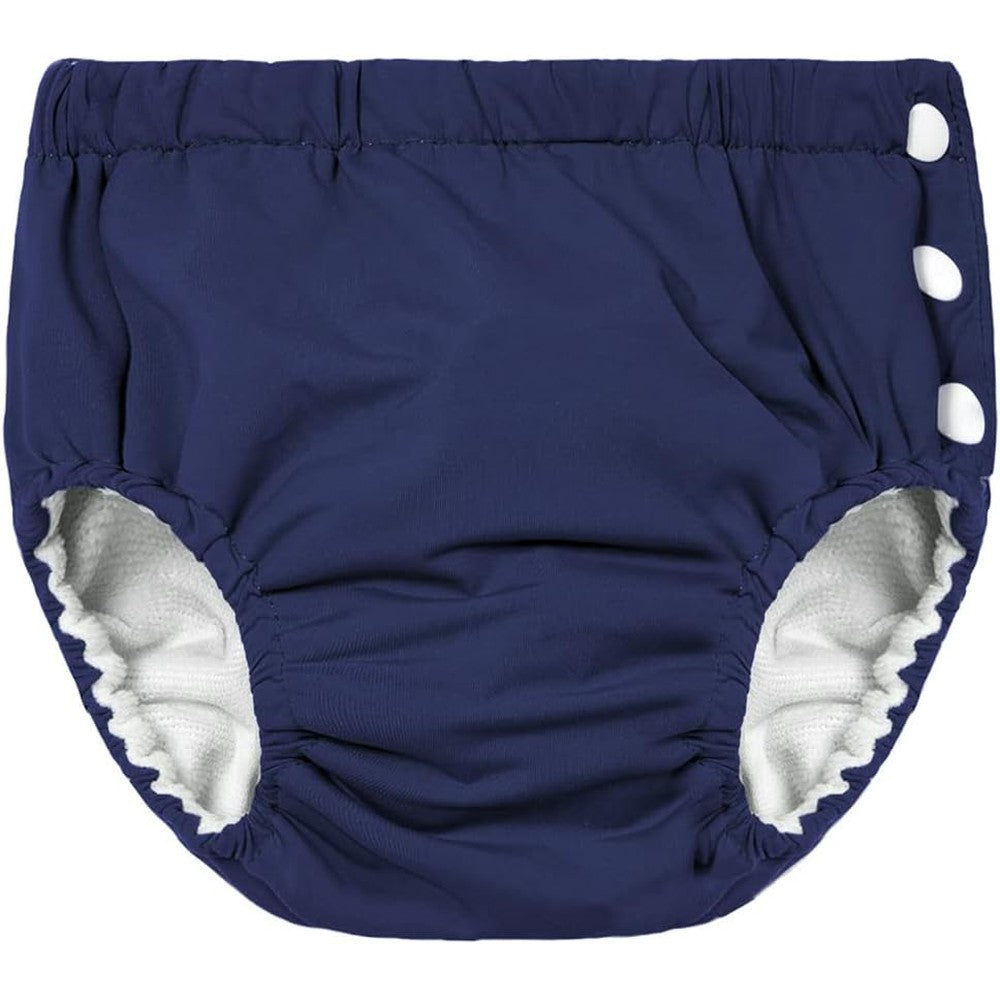 Century Star reusable swim diaper front view in navy blue
