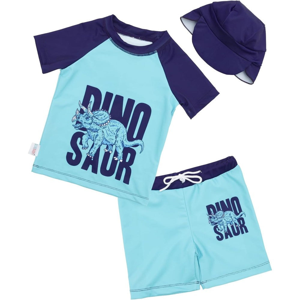 Alva Baby boys rash guard swimsuit front view