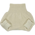 Ecoable organic merino wool diaper cover front view natural color