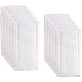 Fasoar prefold baby cloth diaper front view in 10 pack