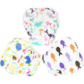 Langsprit reusable swim diaper front view with sea animal prints