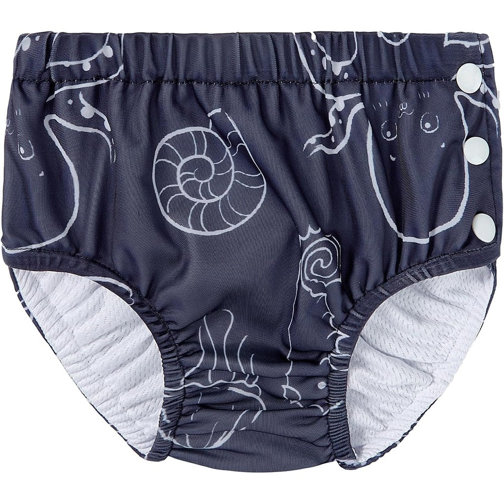 Durio reusable swim diaper with marine life pattern front view