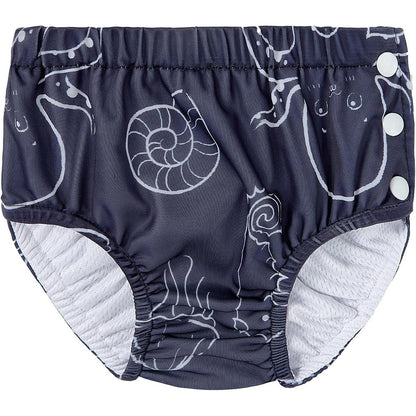 Durio reusable swim diaper with marine life pattern front view