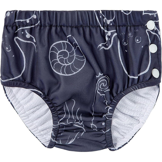 Durio reusable swim diaper with marine life pattern front view
