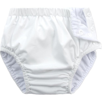 Mireazw reusable swim diaper white front view