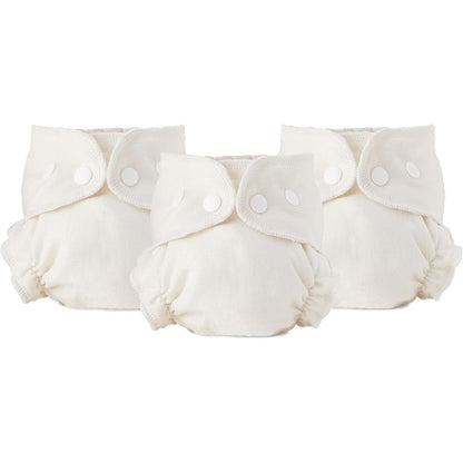 Esembly organic cotton cloth diaper inner front view 3 pack