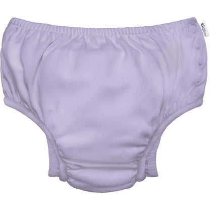 Green Sprouts Baby Toddler Eco Snap Swim Diaper Lavender front view