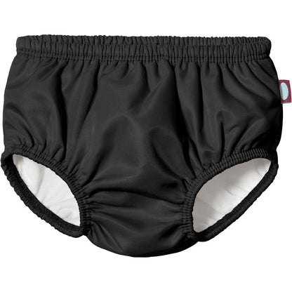 City Threads reusable leakproof swim diaper cover front view black
