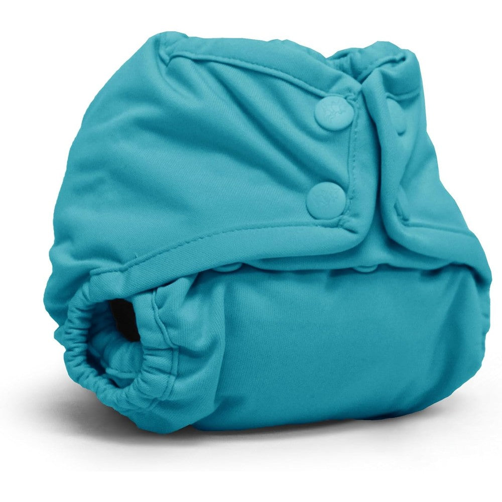 Kanga Care Rumparooz Double Leg Gusset Reusable Cloth Diaper Cover Newborn Snap Aquarius 4 To 15 Pounds - Image 1